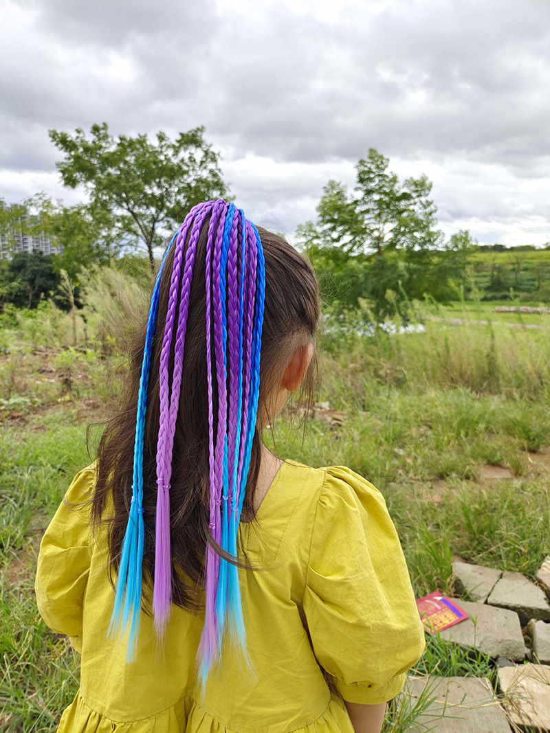 1 PCS New Girls Colorful Wigs  - огляд і ціна Kids Outdoor Decor