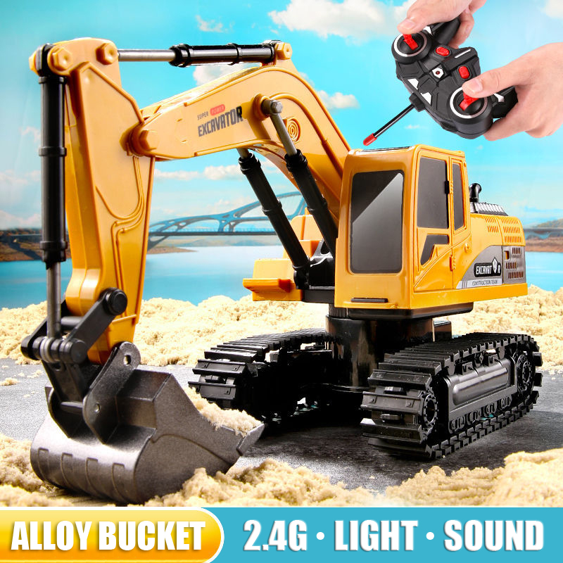 RC Excavator 2.4Ghz 6 Channel  - огляд і ціна Kids Outdoor Excavator