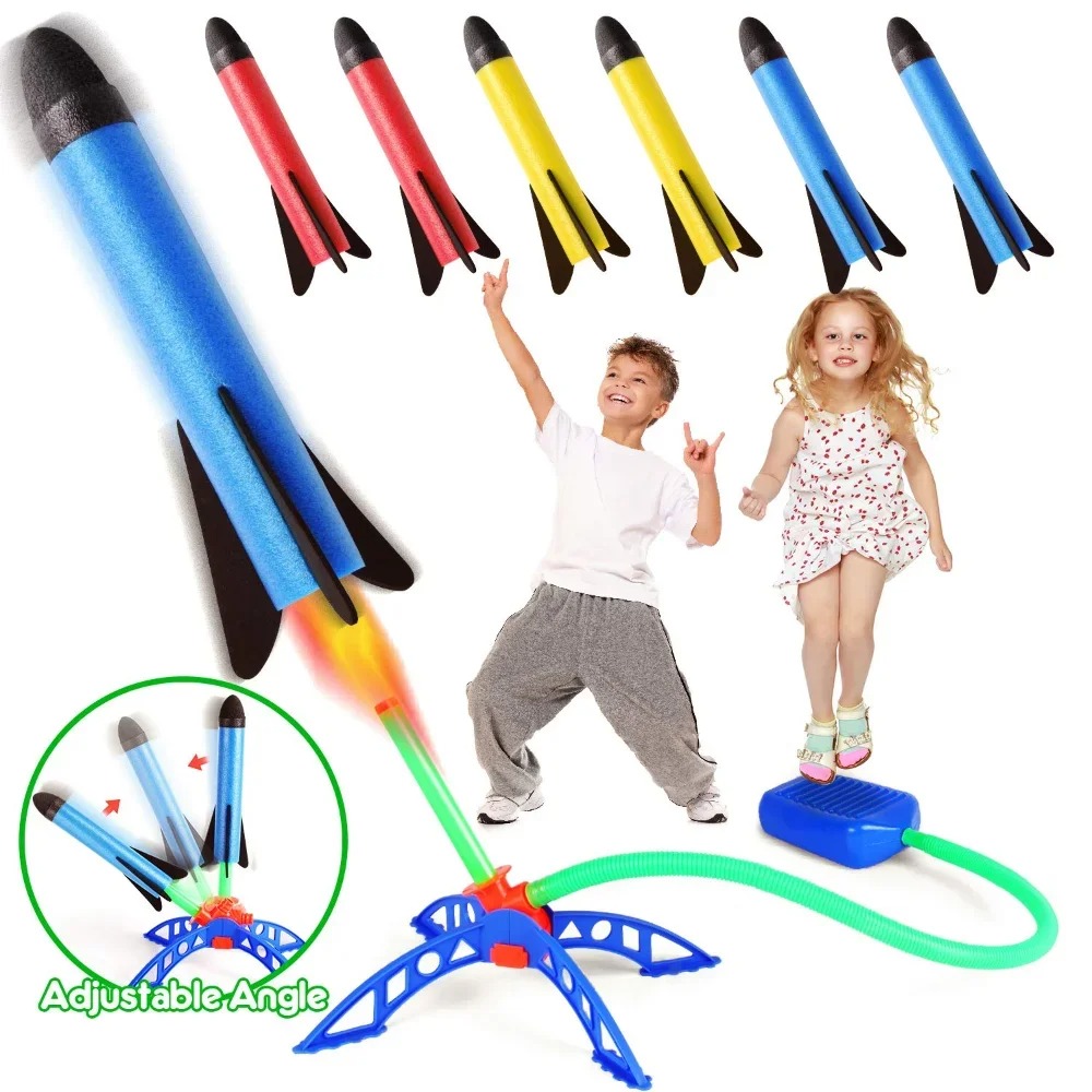 Kids Air Rocket Foot Pump Laun - огляд і ціна Kids Outdoor Jumping Toys